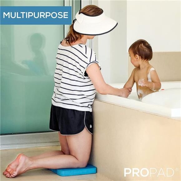 Thick Kneeling Pad, Kneeling Mat for Exercise & Yoga, (XL) 18 x 11 x 1.5", Blue - Picture 6 of 6